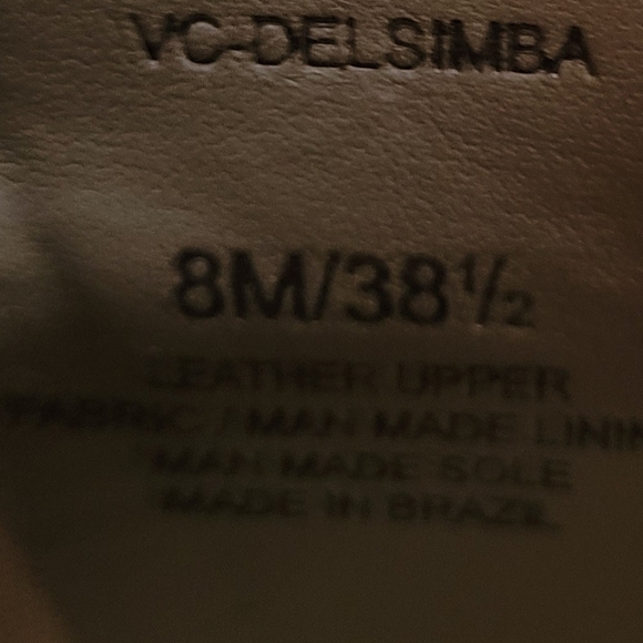 Vince Camuto Pointed Toe Tan Leather Boots 8M - Picture 6 of 7